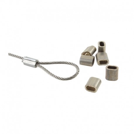 Agrafes pour câbles acier et nylon Ø 1,5 mm