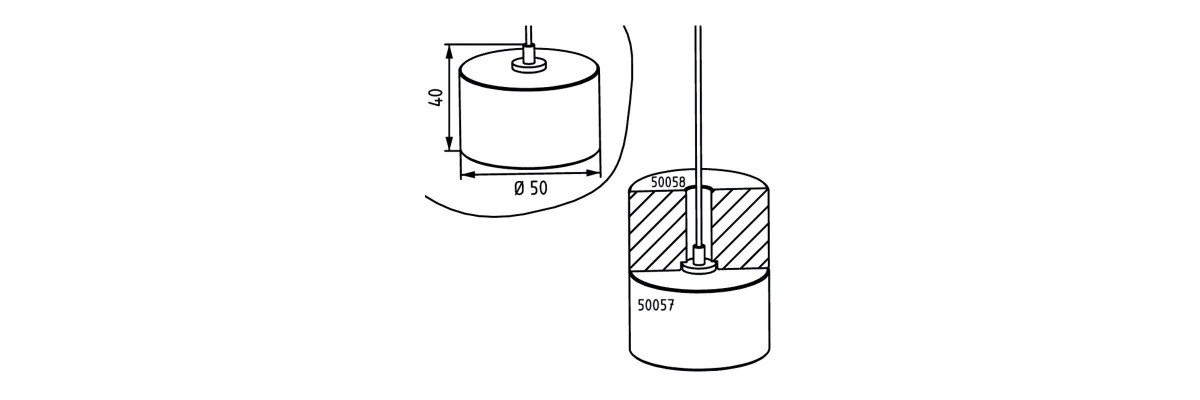 Poids 445 gr à suspendre